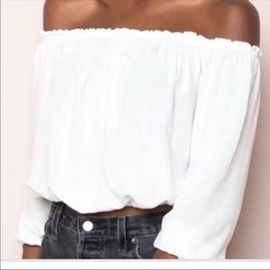 Brandy off the shoulder top.... negotiable price